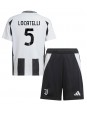 Juventus Manuel Locatelli #5 Hjemmedraktsett Barn 2024-25 Korte ermer (+ bukser)